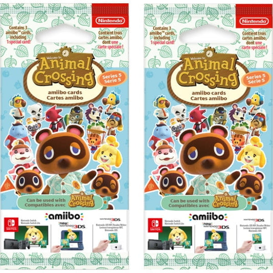 Nintendo Animal Crossing Amiibo Cards - Series 5 - 6 Card Pack [Nintendo Accessory]