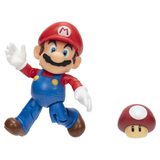 World Of Nintendo Super Mario 4 Inch Articulated Action Figure Assortment