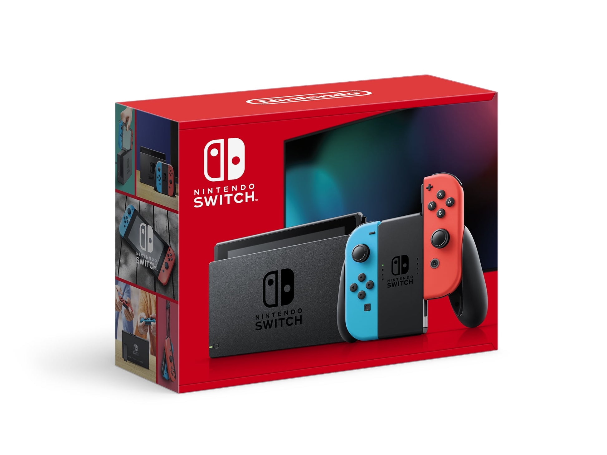 Nintendo Switch W/ Neon Blue & Neon Red Joy-Con