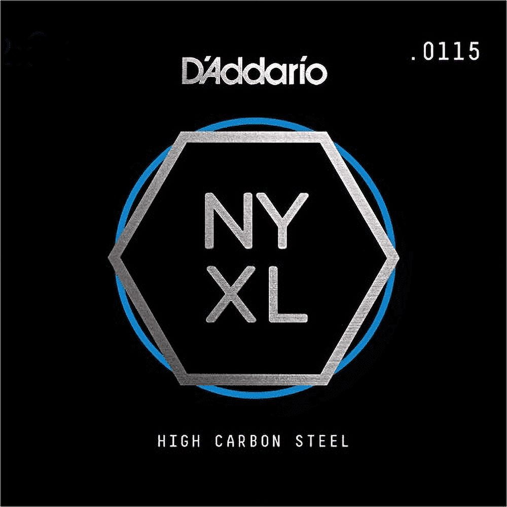 DAddario Nyxl Single Plain Carbon Steel Guitar String | .0115