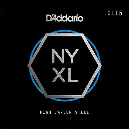 DAddario Nyxl Single Plain Carbon Steel Guitar String | .0115
