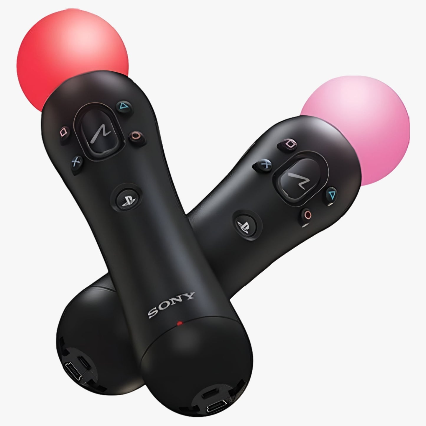 Playstation 4, Playstation Vr Move Motion Controllers - Two Pack (Bulk Packaging)