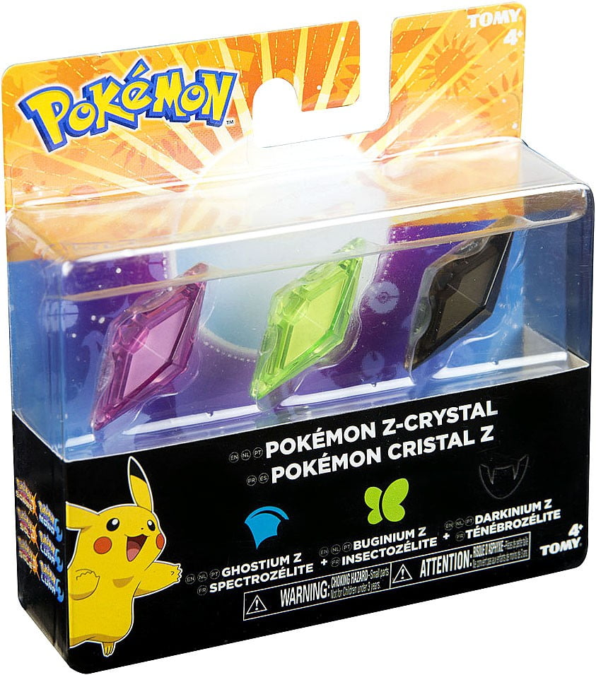 Pokemon Z-Ring Ghostium Z, Buginium Z & Darkinium Z Crystal 3-Pack