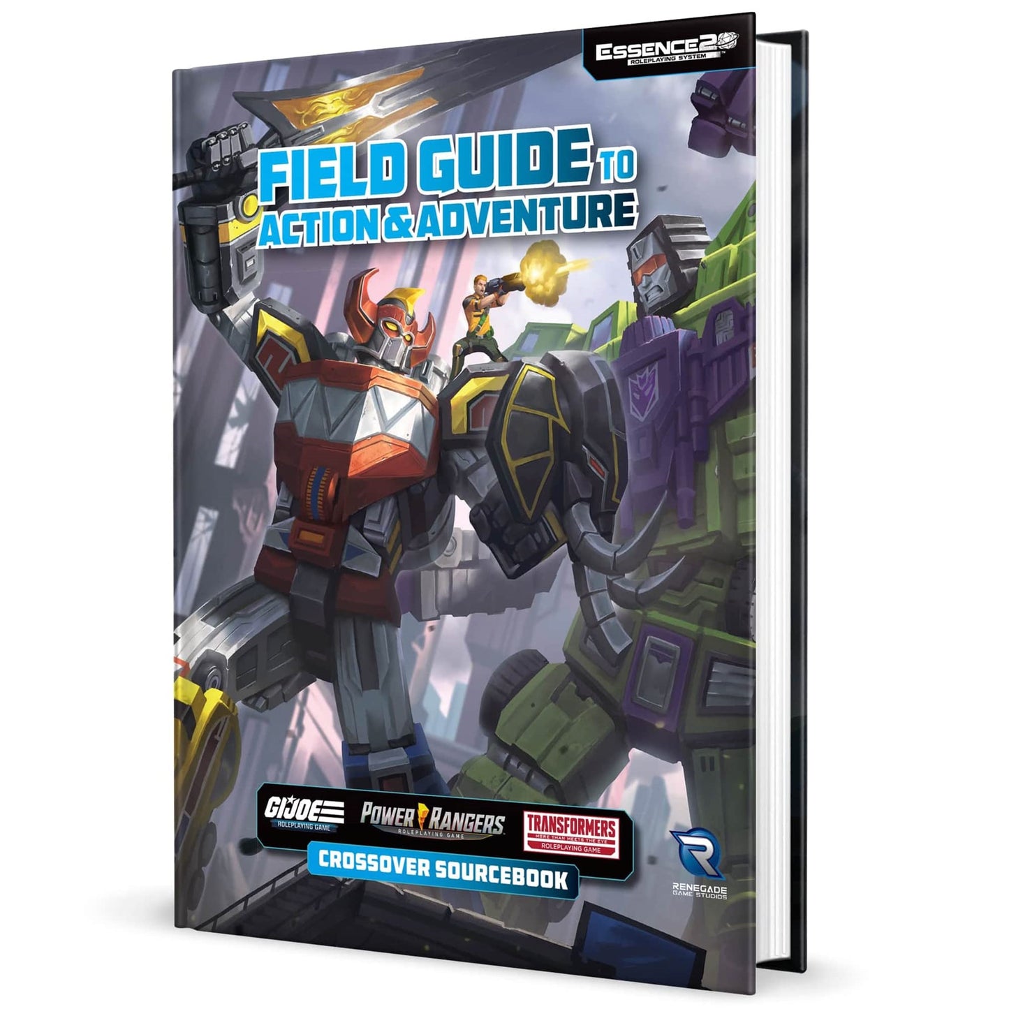 Renegade Game Studios Essence20 Roleplaying System Field Guide to Action & Adventure Crossover Sourcebook Power Rangers G.I. Joe
