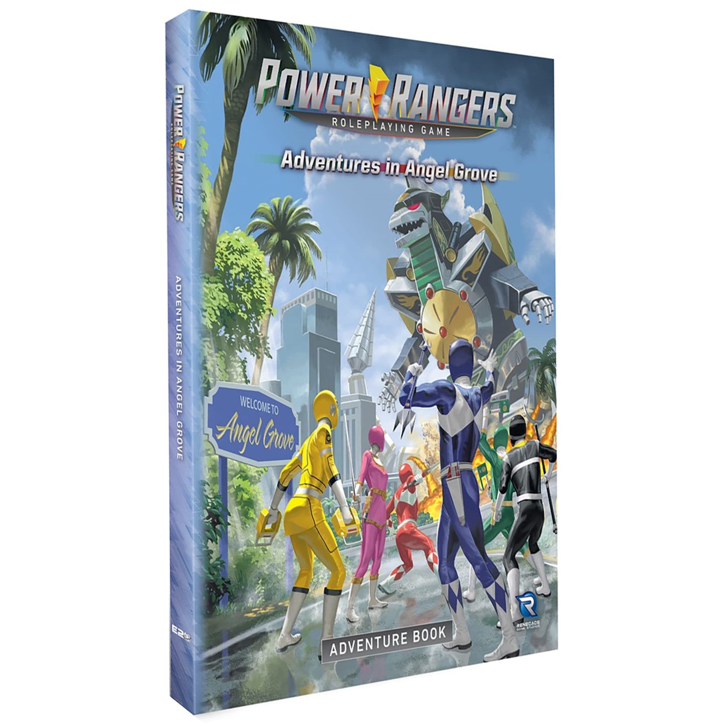 Renegade Game Studios Power Rangers Roleplaying Game: Adventures in Angel Grove - Adventure Book, Hardcover Guide Requires Core 