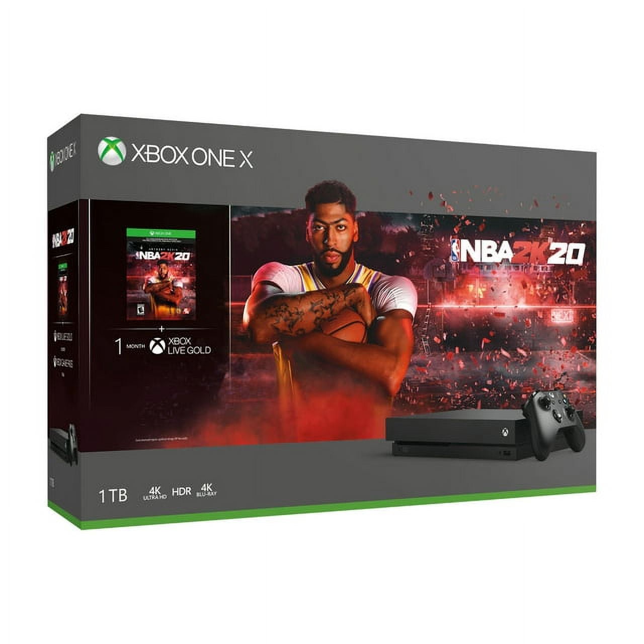 Restored Microsoft Xbox One X 1Tb Nba 2K20 Bundle - Black - Cyv-00343 (Refurbished)
