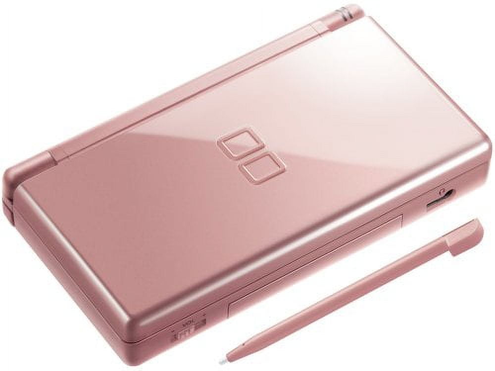Restored Nintendo Ds Lite - Metallic Rose With Stylus And Wall Charger (Refurbished)