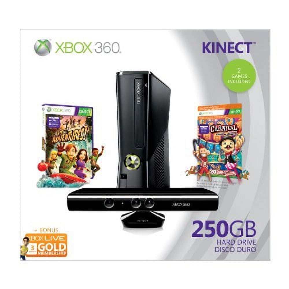 Restored Xbox 360 250Gb Holiday Value Bundle With Kinect (Refurbished)