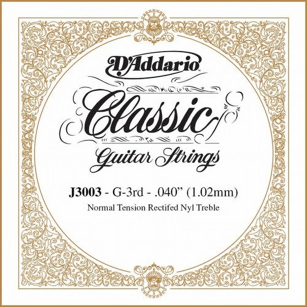 DAddario J3006 Rectified Classical Guitar Single String, Normal Tension, Third String