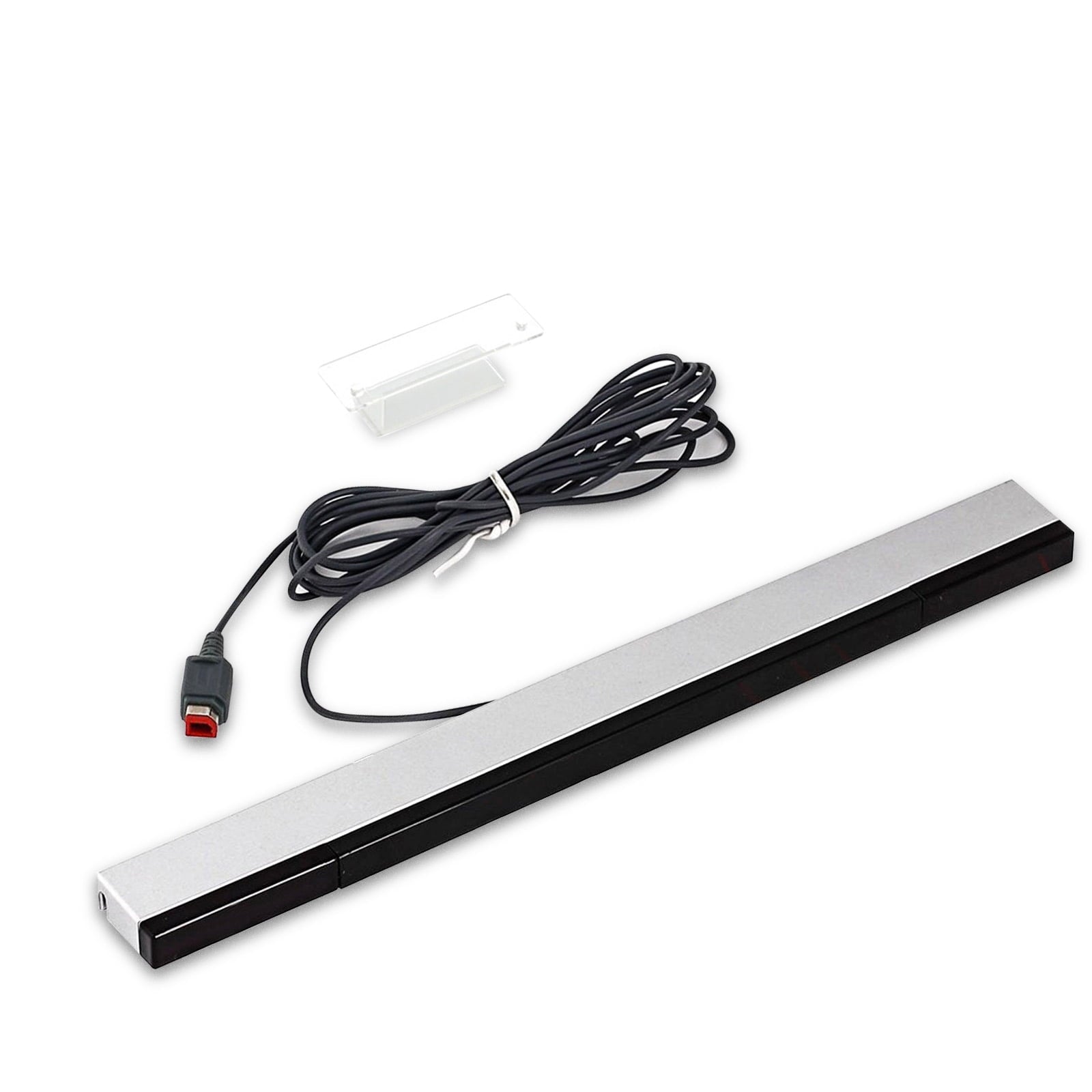 Tsv 1 Pc Wired Infrared Sensor Bar Fit For Nintendo Wii, Wii U, Wired Ir Ray Motion Receiver Sensor Bar With Stand