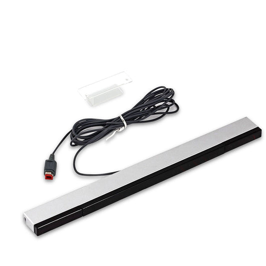 Tsv 1 Pc Wired Infrared Sensor Bar Fit For Nintendo Wii, Wii U, Wired Ir Ray Motion Receiver Sensor Bar With Stand