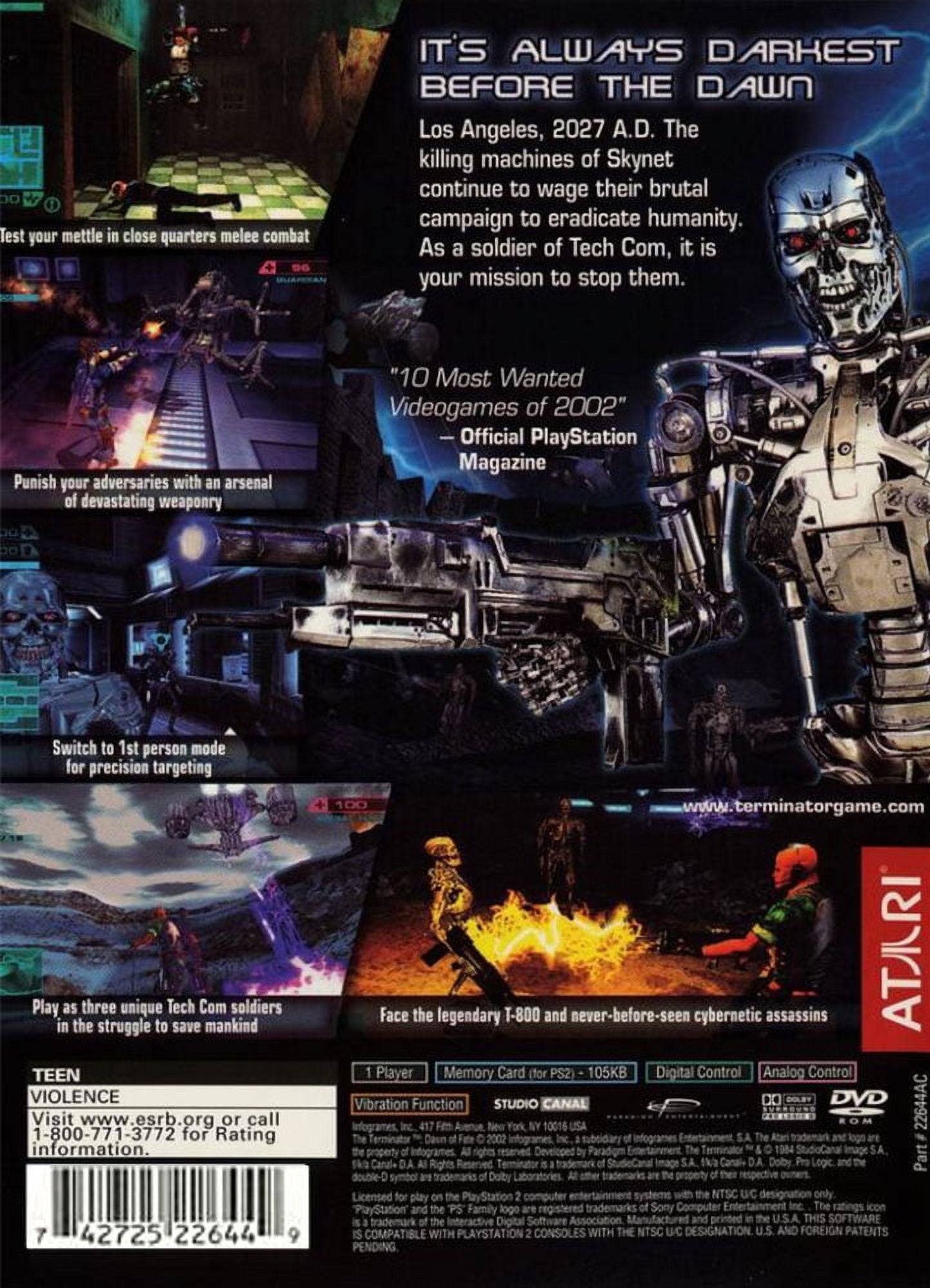 Pre-Owned The Terminator: Dawn Of Fate For Sony Playstation 2