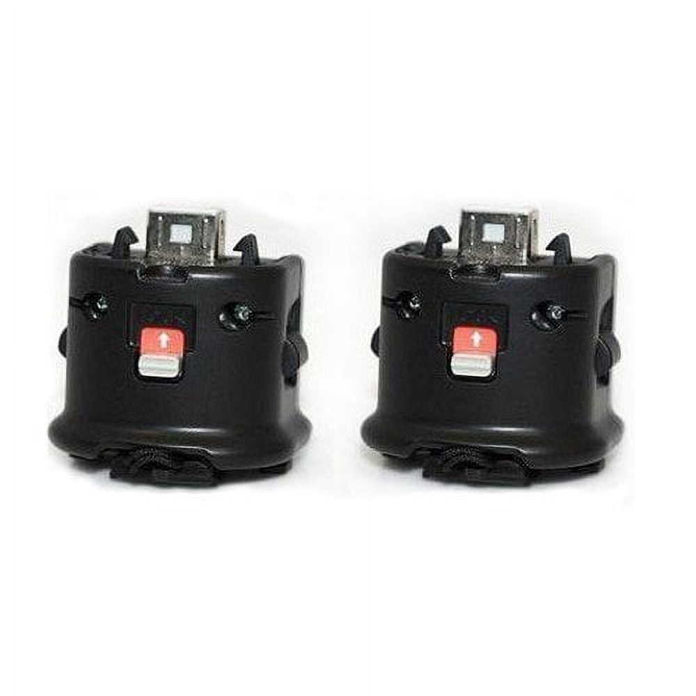 Wii Motion Plus Adapter For Original Nintendo Wii Remote Controller (Black,Set Of 2)