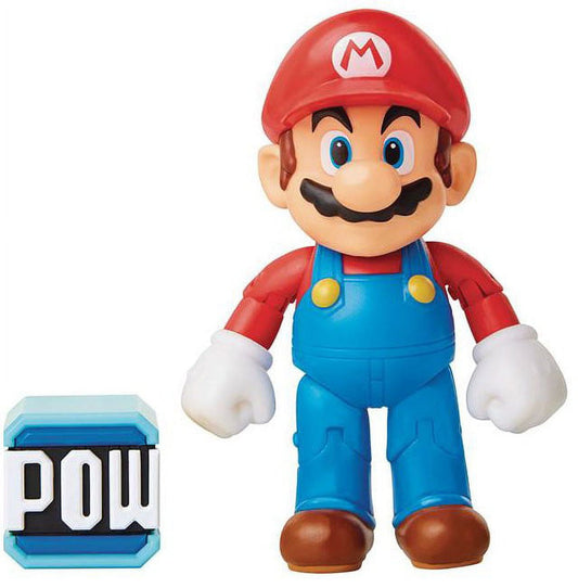 World Of Nintendo 4 Figures - Mario W/ Pow Block