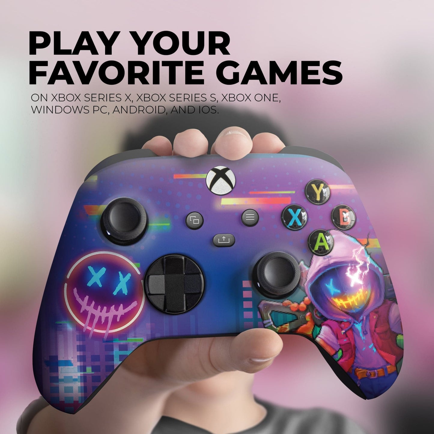 Neon Abyss inspired Xbox Series X/S Controller