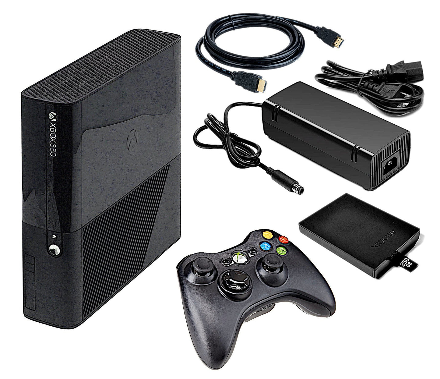 Pre-Owned Xbox 360 Console Model E Black 250Gb - 1 Wireless Controller [Used ]