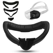 Tsv 2Pcs Vr Facial Interface Bracket + Pu Leather Foam Face Pad Replacement Protective Lens Cover For Quest 2 Vr Headsets, Vr Ac