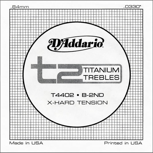DAddario T4402 T2 Titanium X-Hard Single Classical Guitar String