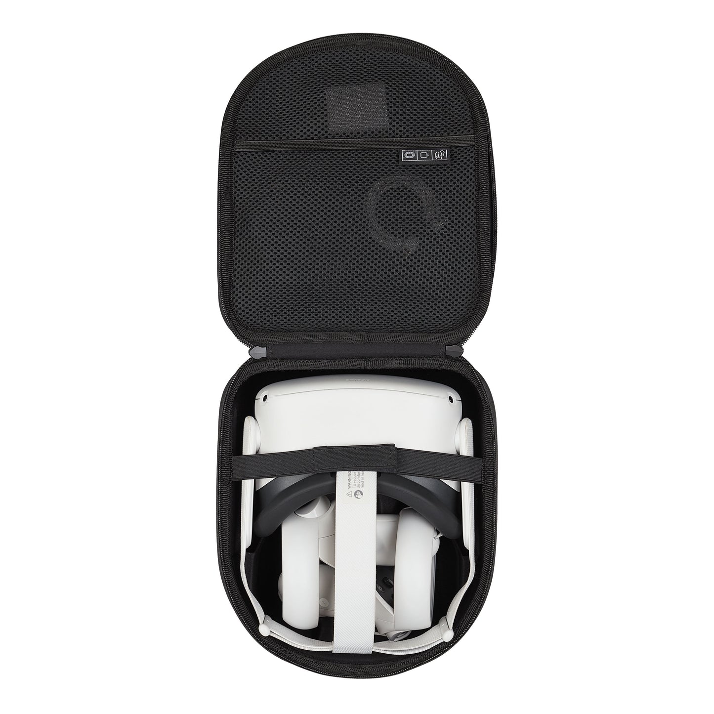 Onn. Hard Shell Case, Black For Meta Quest 2