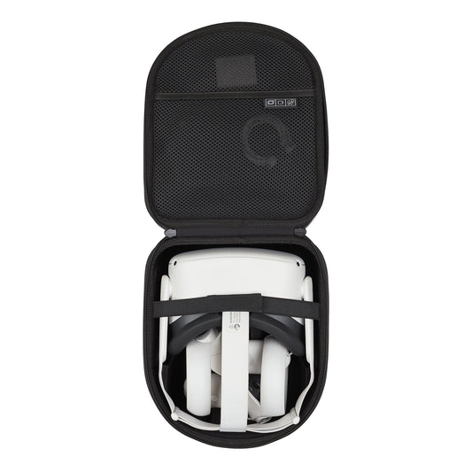 Onn. Hard Shell Case, Black For Meta Quest 2
